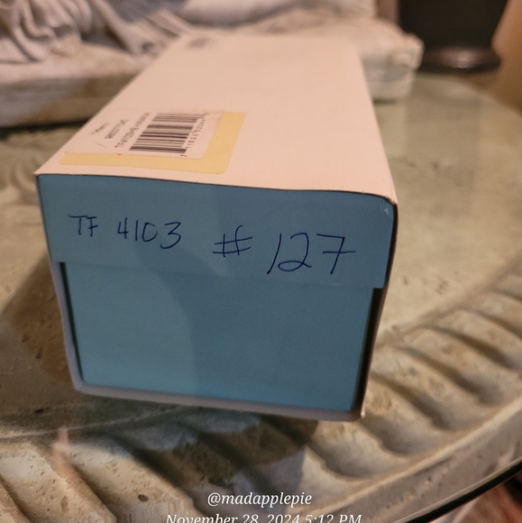 Tiffany & Company TF4103 Sunglasses Havanah Crystal Embelished Pearl Luxury #127 - Picture 15 of 15